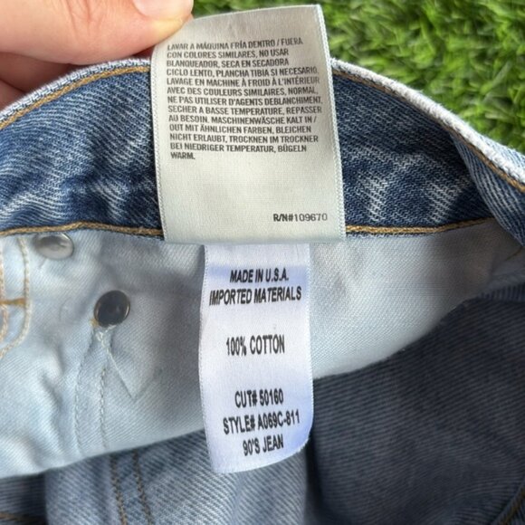 AGOLDE 90s Distressed Grunge High Rise Jeans size 26 - Picture 8 of 8